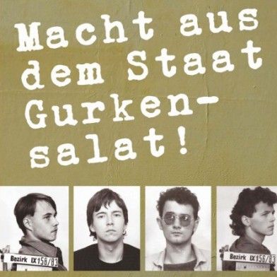 Veranstaltung: Macht aus dem Staat Gurkensalat Mit: Jörn Luther, Holm Kirsten, Ulrich Jadke und Thomas Onißeit &  Rüdiger Haufe.